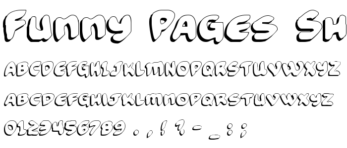 Funny Pages Shadow font